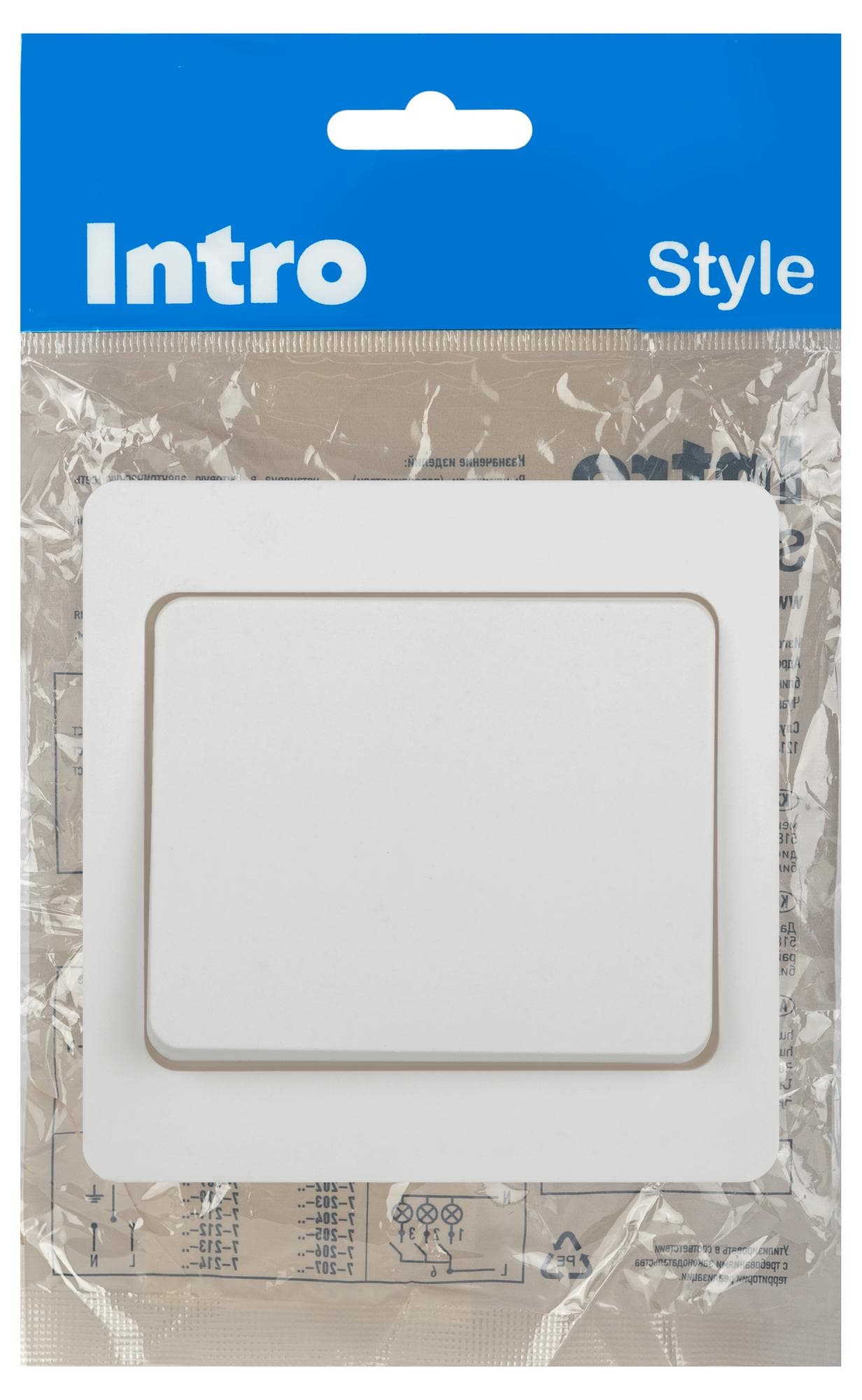 Переключатель Intro 7-103-01 Style 10А-250В, IP20, СУ, белый