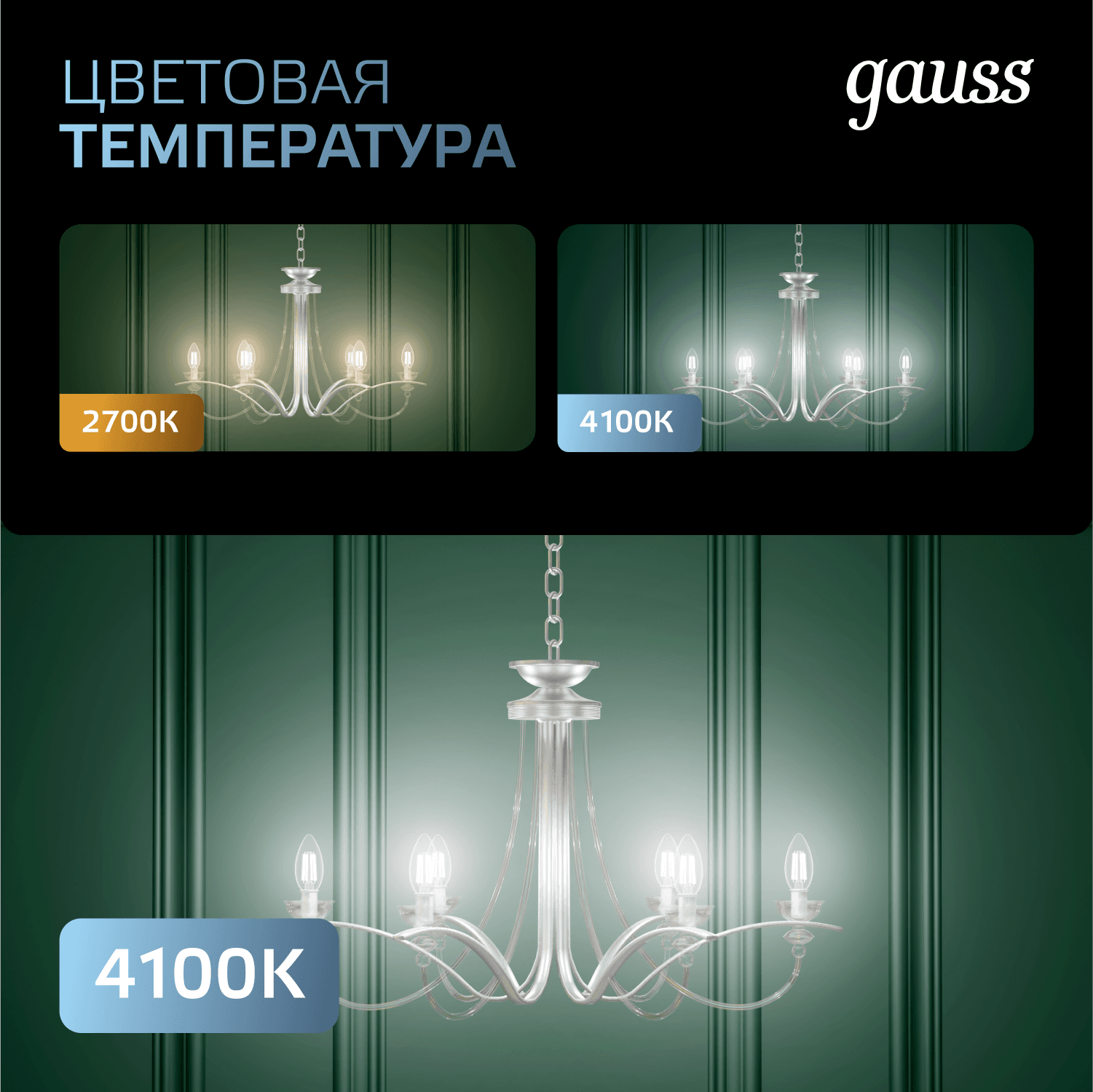 Лампа светодиодная филаментная LED 5 Вт 450 лм 4100К шар P45 нейтральный E27 AC 220В прозрачная колба Black Filament