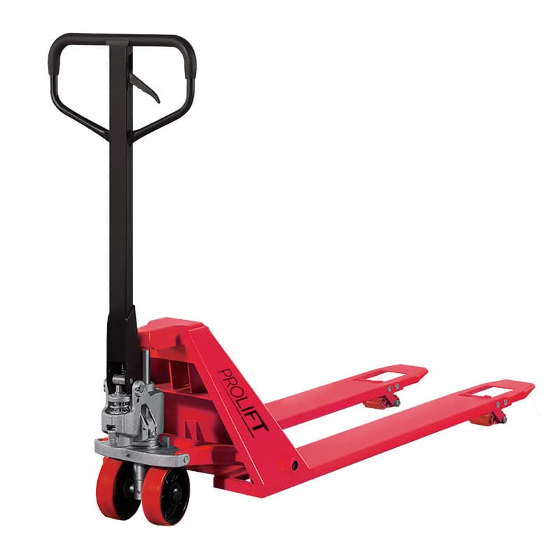 Тележка гидравлическая низкопрофильная PROLIFT , г/п 2000кг, колеса полиуретан, вилы 1150х55