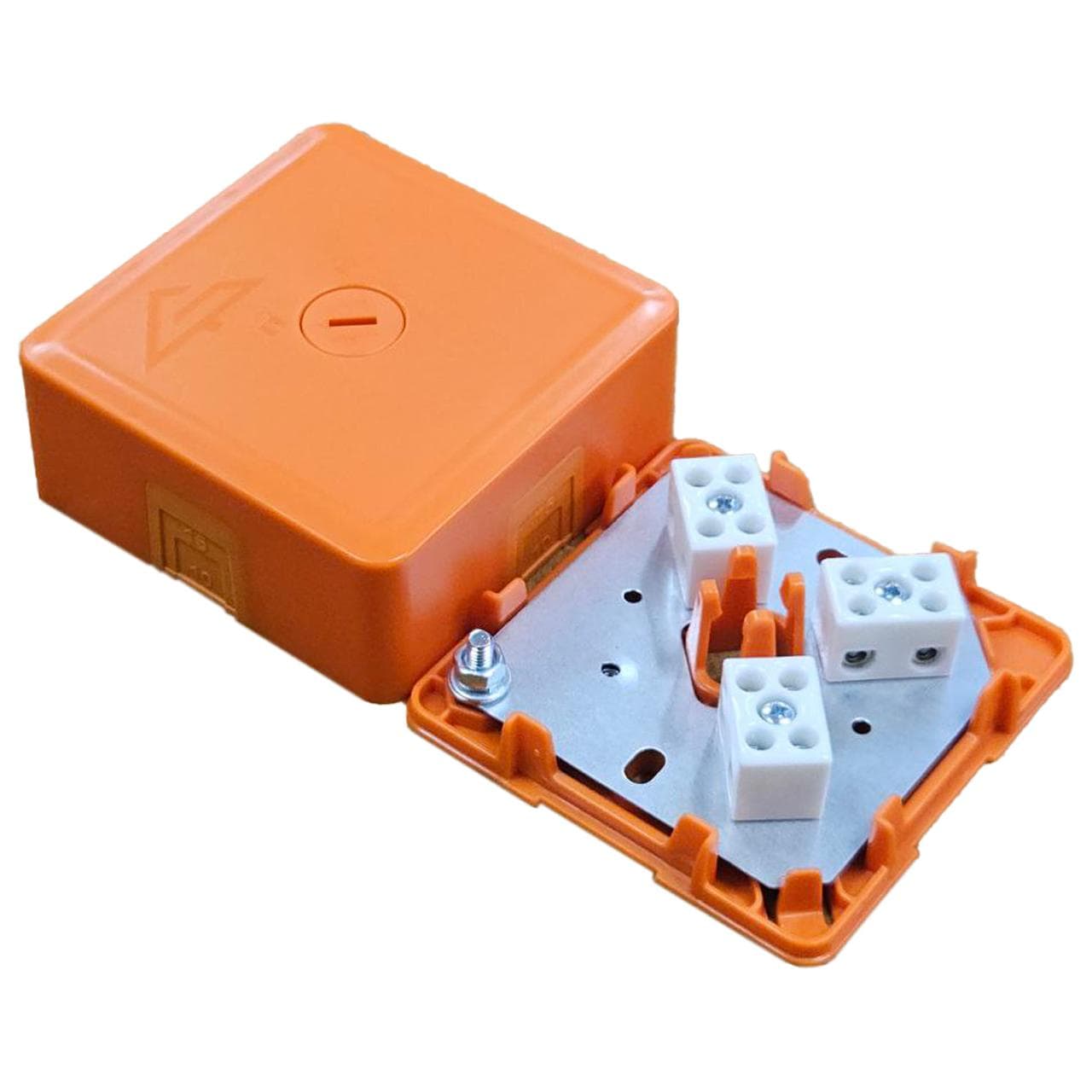 Коробка монтажная огнестойкая КМ-О (6к)-IP41-s-оранж
