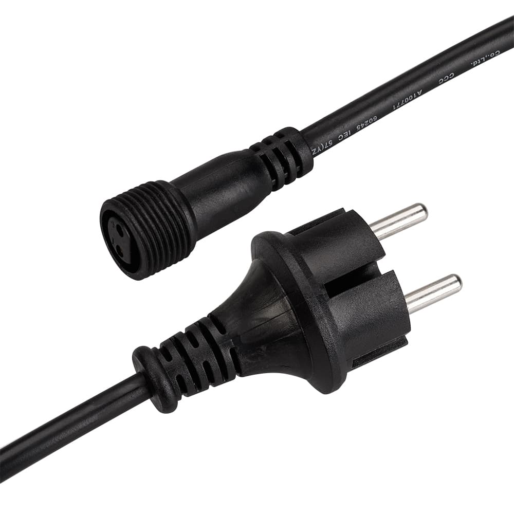 Шнур питания ARD-CLASSIC-BALL-LIVE-1.5м Black (230V, 1.6A) (ARDCL, Закрытый)