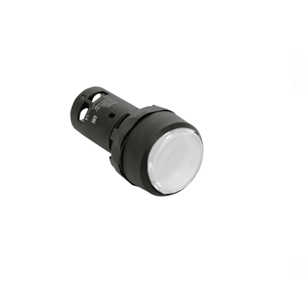 Кнопка с фиксацией с подсветкой OptiSignal Compact D22 C7-HP-B110 белая 1НО 24 В AC/DC XB7NJ01B1