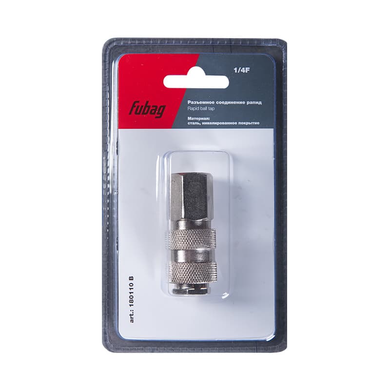 Соединение разъемное рапид (муфта) 1/4''F внутр.резьба блистер 1 шт