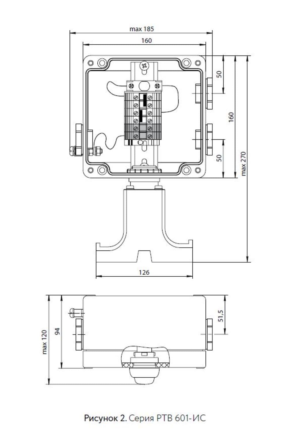 Коробка соединительная РТВ 601-0/0-ИС