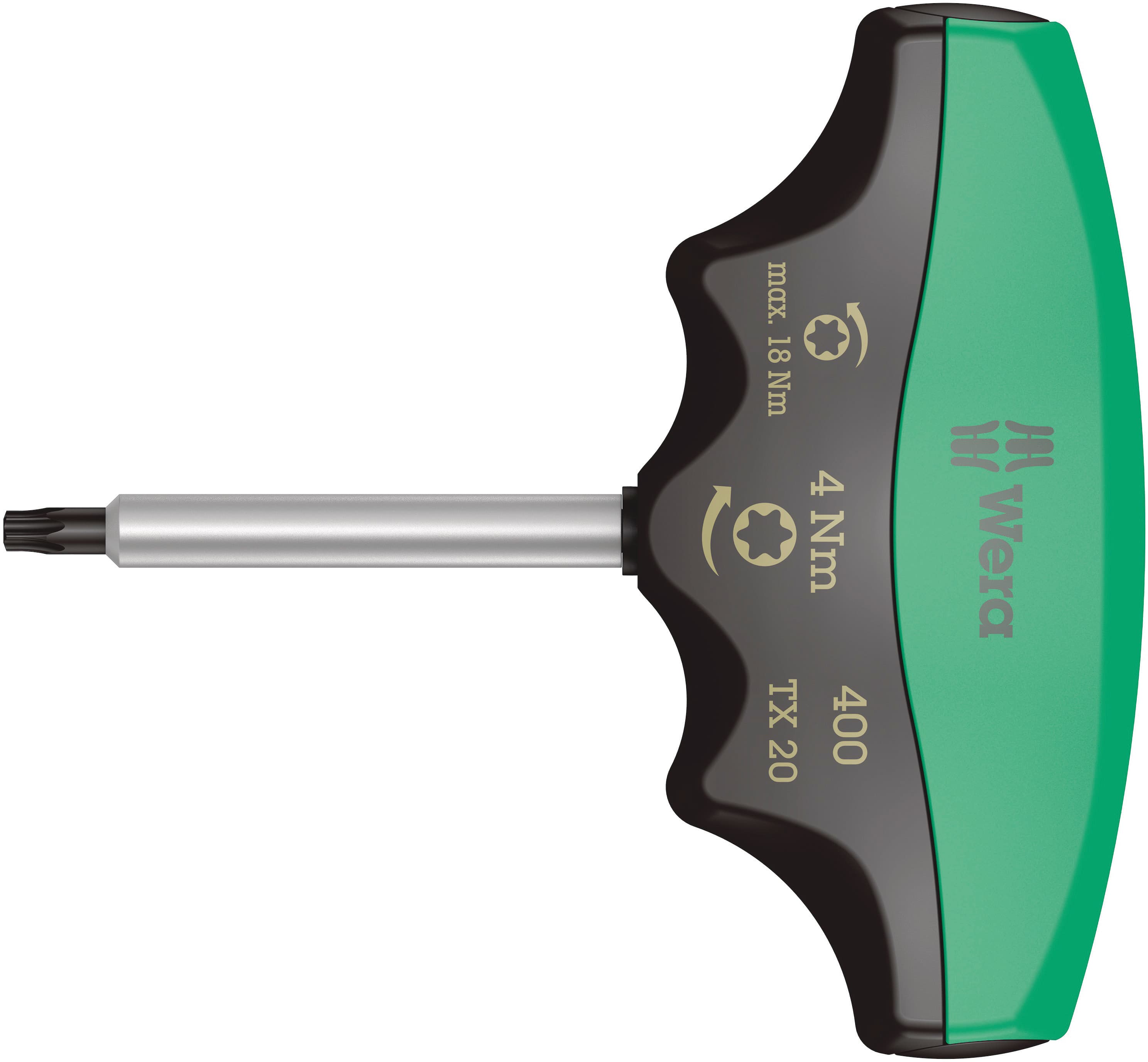 Индикатор крутящего момента с Т-образной рукояткой 300 TX TORX с фиксированным моментом затяжки с защитой от вмешательства в настройки TX 20X4.0 Нм