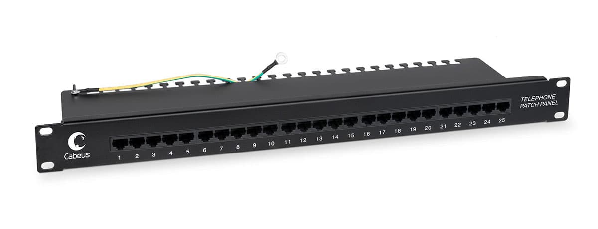 Патч-панель IDC 19' (1U), 25 портов RJ-45, Dual IDC (телефонная раскладка)