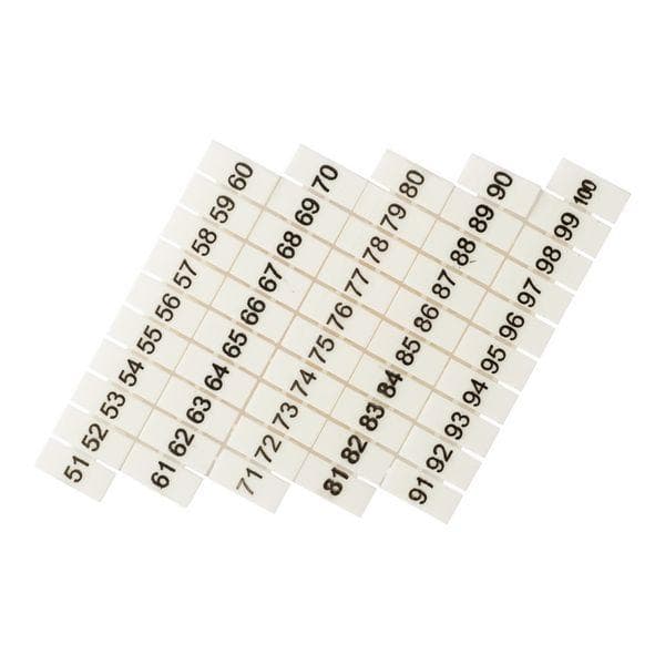 Маркеры для UT/ST/Push-in 4 с нумерацией 50-100 (100 шт.) EKF