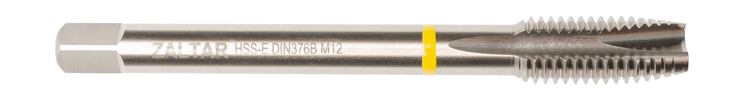 Метчик машинный YELLOW RING HSS-E, DIN 376, Тип B, M12 x 1,75