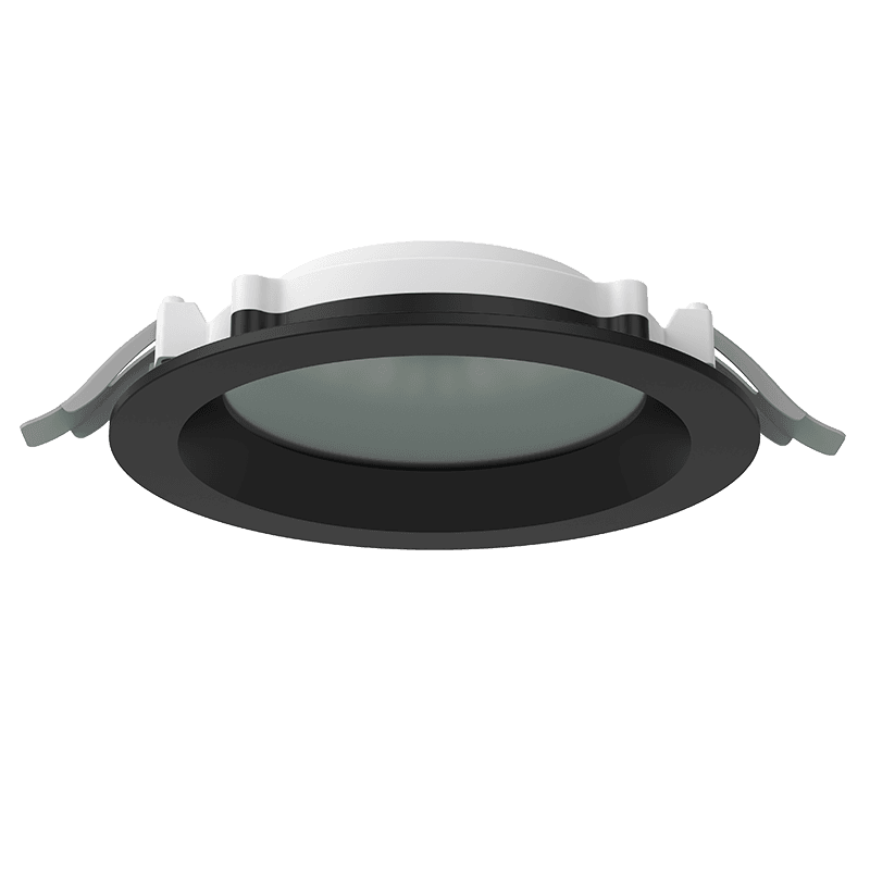 Светильник светодиодный DL-01 Pro 160 мм 20 Вт 3000 К CRI90 176x51 мм IP65/40 RAL9005 черный муар с защитным силикатным стеклом
