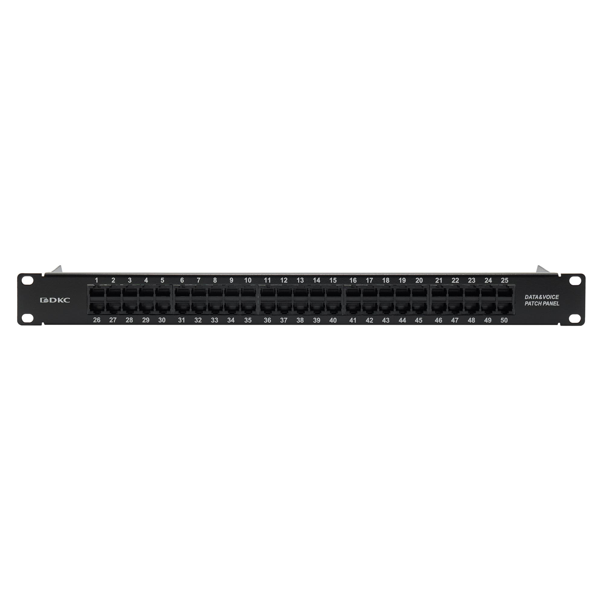 Патч-панель телефонная 19'.1U.CAT3. 50 портов RJ45