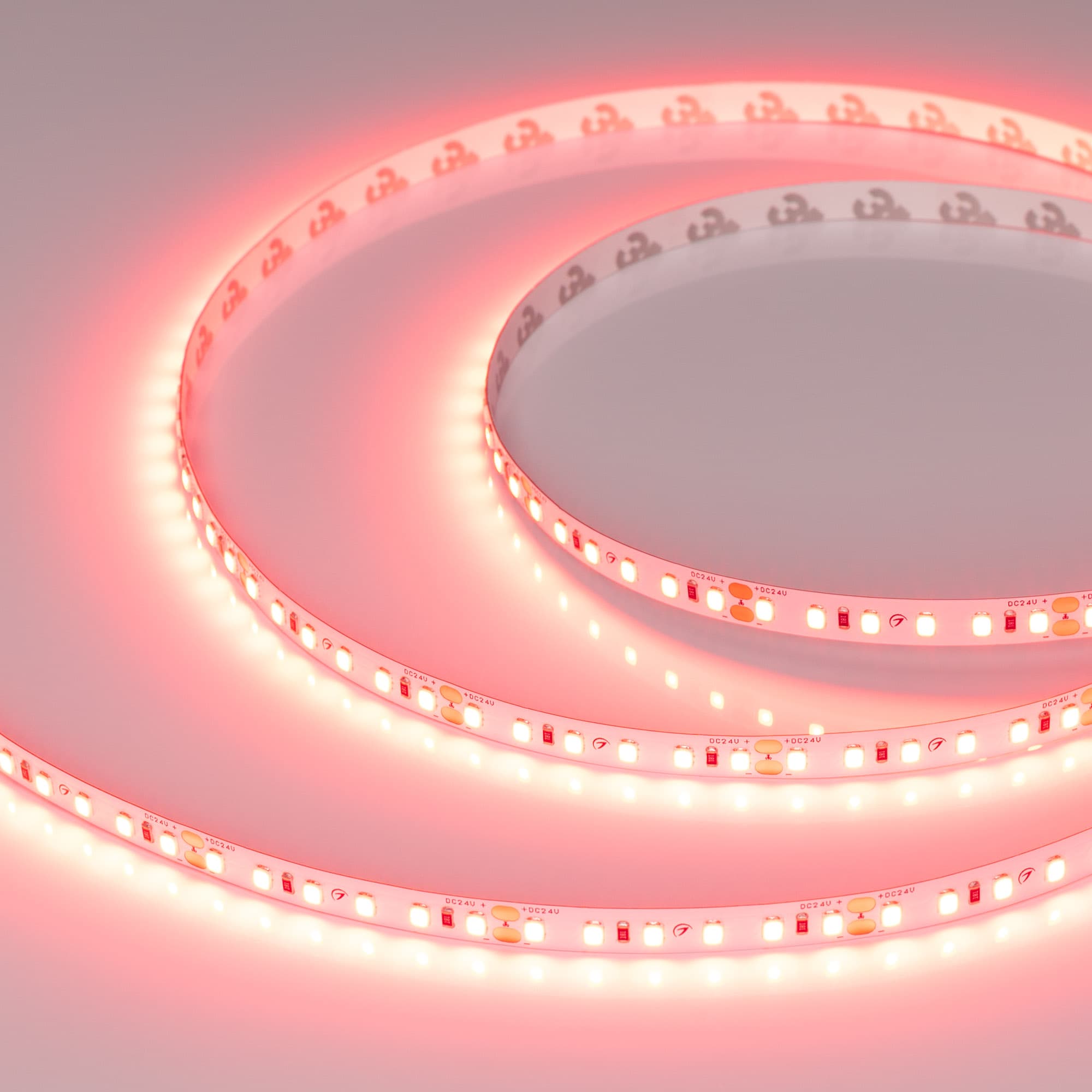 Лента светодиодная 9,6 Вт/м 24В IP20 Алый 120LED/м RT/RTW-A120-8-11mm SMD 2835 5 м