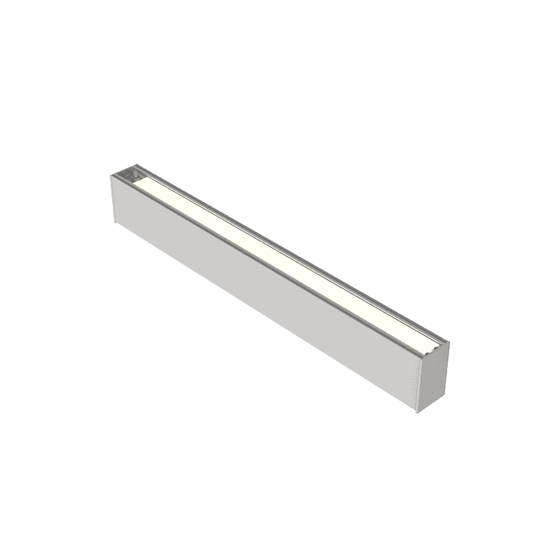 Светильник светодиодный X-line 1 м 20 Вт Up&Down одиночный подвесной 1003x63x100 мм IP40 RAL9003 белый муар Tunable White (3000-6500K) с рассеивателем PRISM с декоративным проводом 2 м и комплектом подвесов 2 м диммируемый по протоколу DALI авар