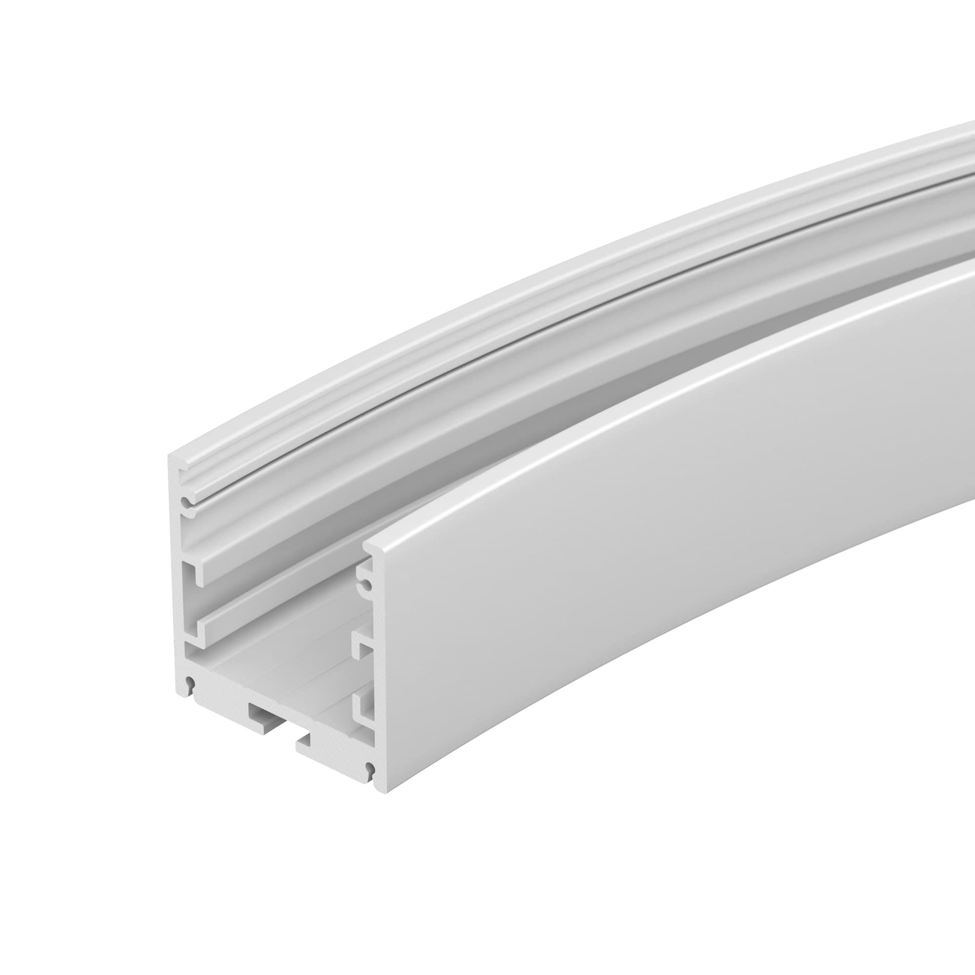 Профиль SL-ARC-3535-D800-A90 WHITE (630мм, дуга 1 из 4) (ARL, Алюминий)