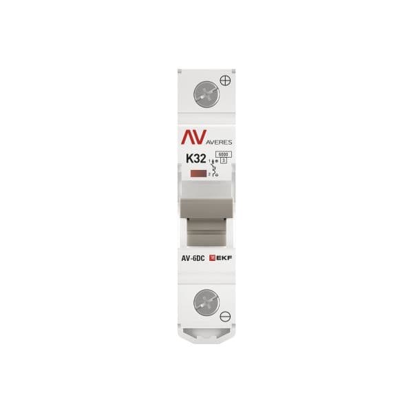 Выключатель автоматический AV-6 DC 1P 32A (K) 6kA AVERES