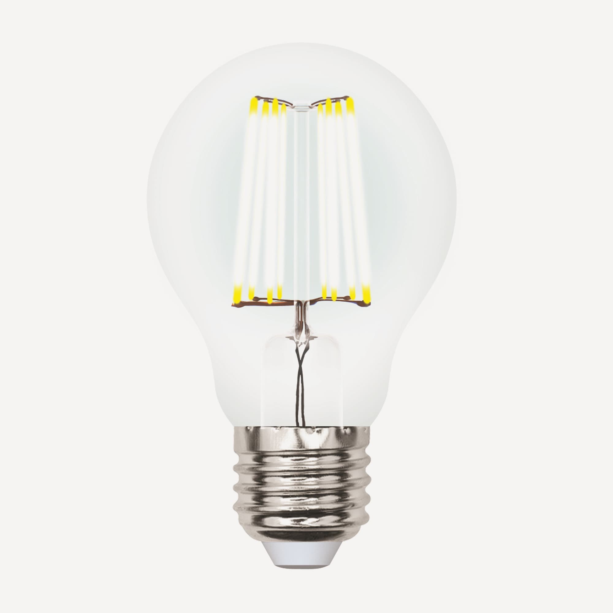 Лампа светодиодная LED 7вт 200-250В форма А диммируемая 630Лм Е27 4000К Air филамент