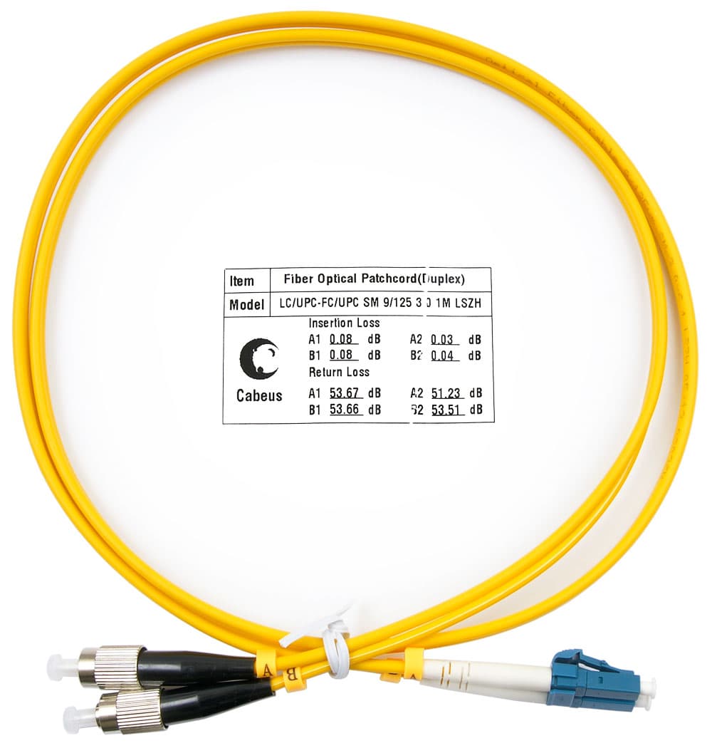 Патч-корд оптический duplex 1м LC-FC 9/125 sm LSZH