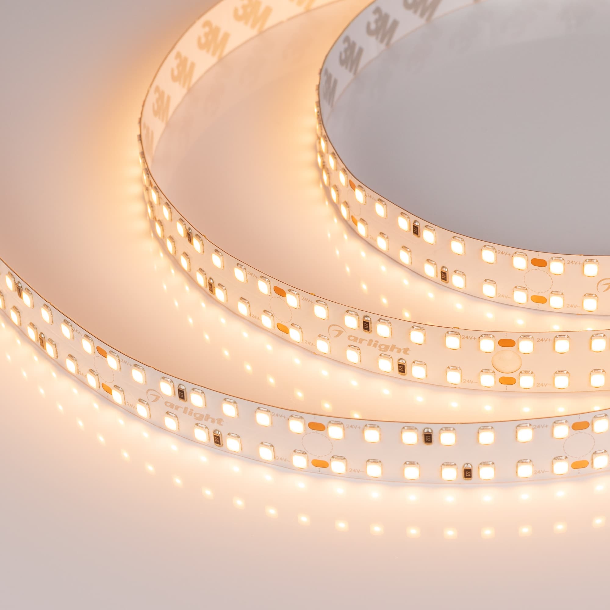 Лента светодиодная 20 Вт/м 24В 3000K IP20 280LED/м S2-A280-15mm SMD 2835 2.5 м