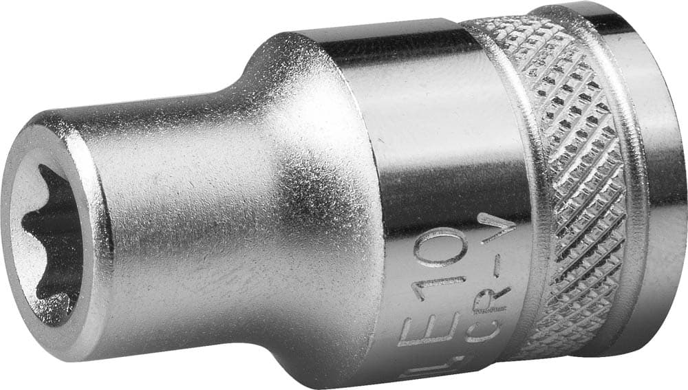 Торцовая головка ''INDUSTRIE QUALITAT'', Cr-V, внешний TORX, хромосатинированная, 1/2'', Е 11