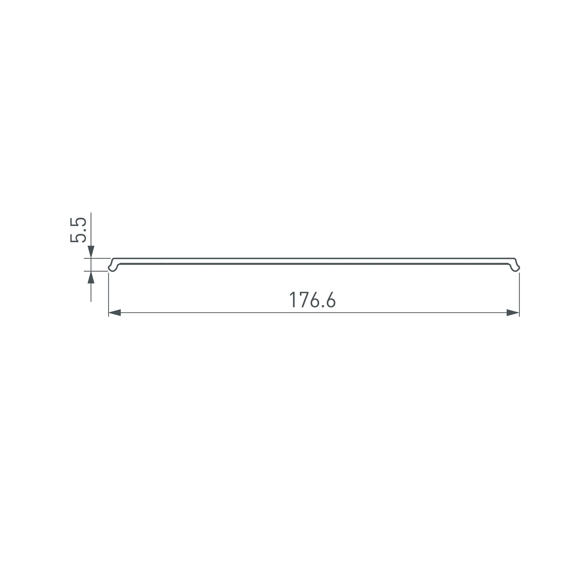 Держатель ARL-MOONLIGHT-10x5mm-CLIP-P CLEAR, пластик