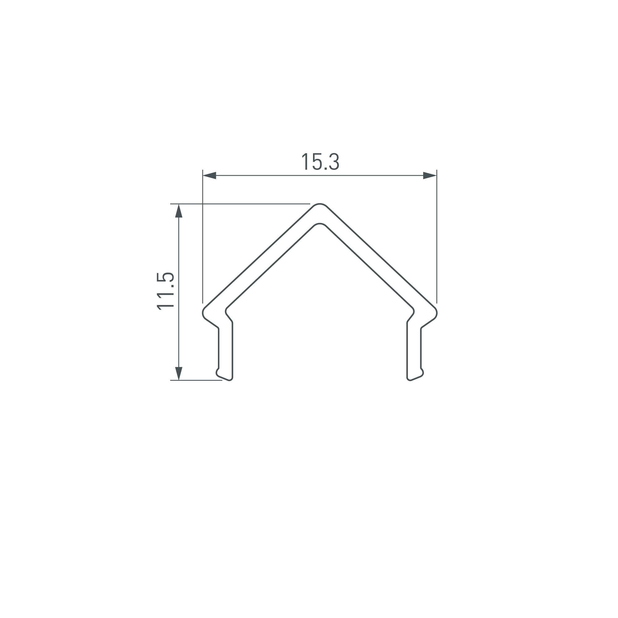 Держатель ARL-MOONLIGHT-10x5mm-CLIP-P CLEAR, пластик