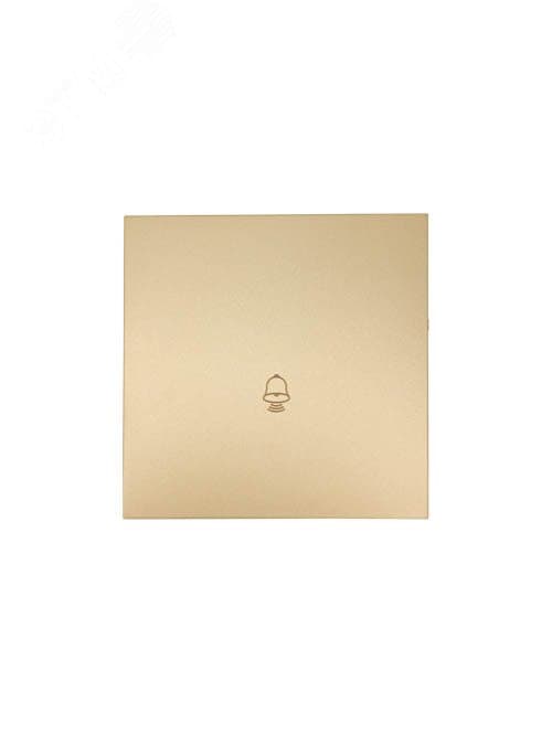 ZIMA Кнопка звонка, 10 А, механизм, золото Lezard 704-3688-103QC