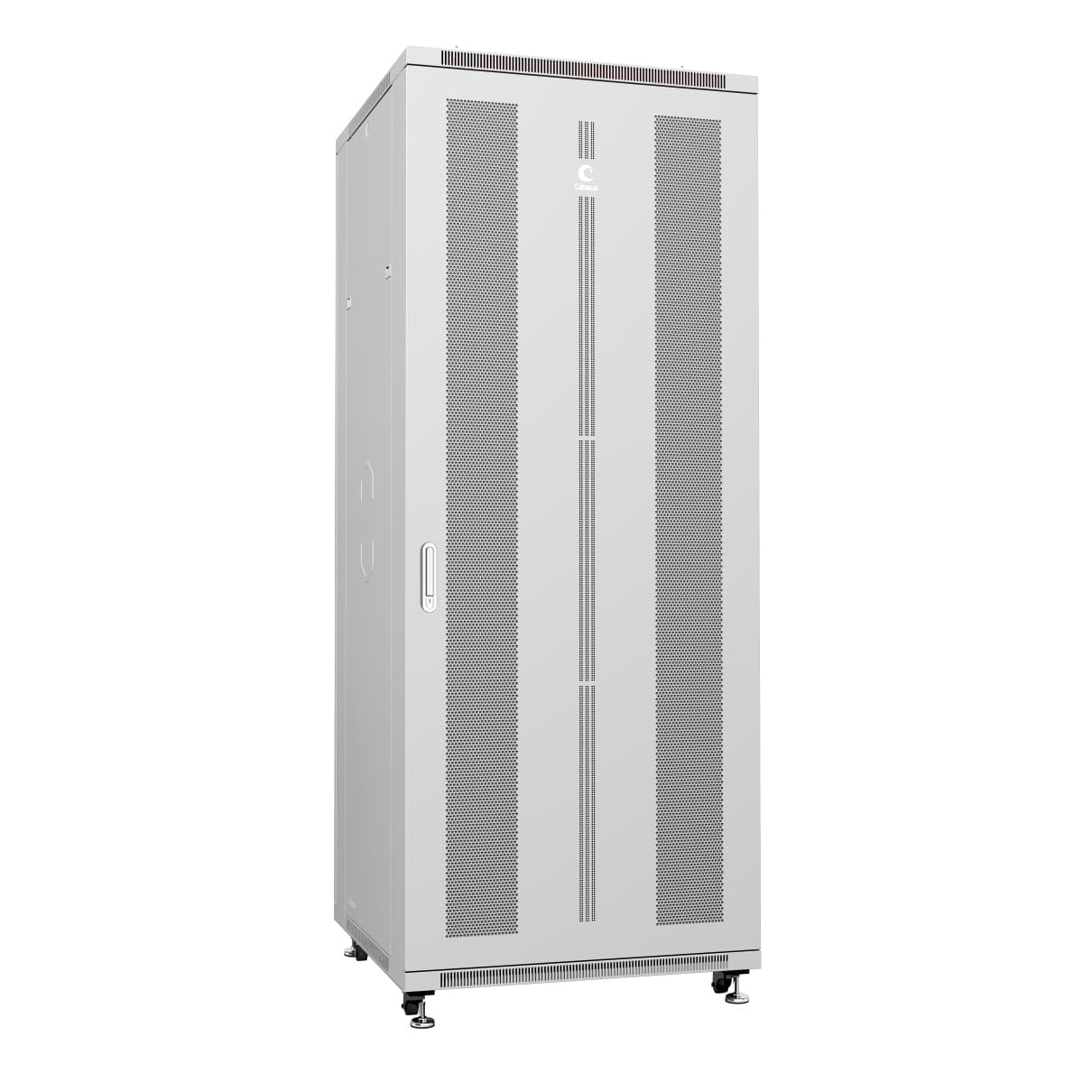 Шкаф монтажный телекоммуникационный напольный 42U 800x800x2055mm (ШхГхВ) передняя и задняя перфорированные двери
