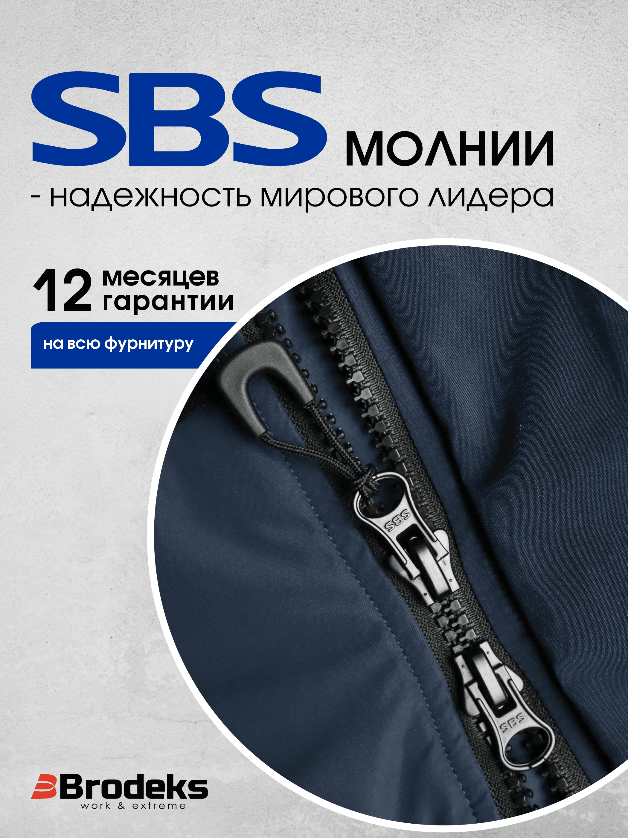 Зимняя куртка-парка KW204, синий (L)