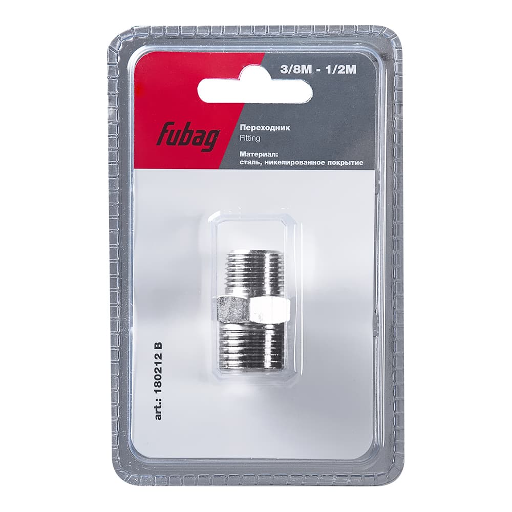 Переходник 3/8''M на 1/2''M блистер 1 шт
