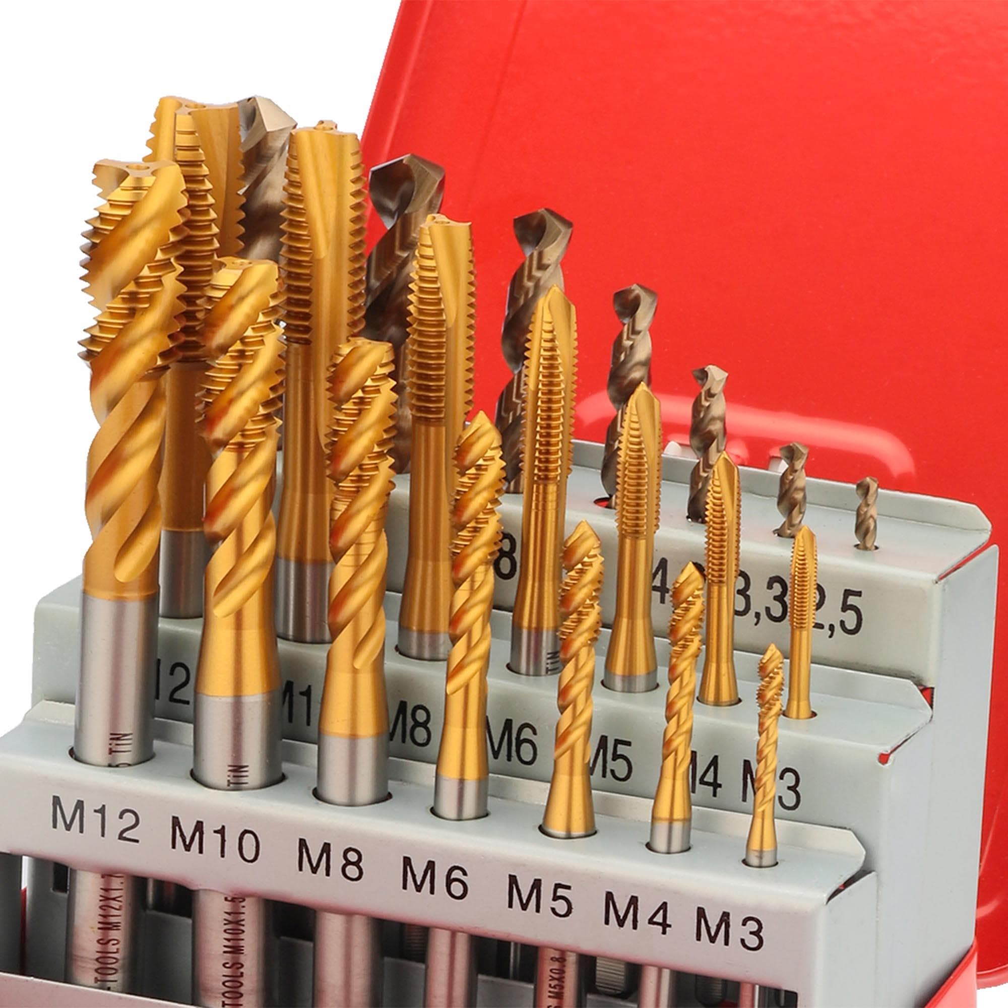 Набор метчиков и плашек M3 -M24 HSS-G 64пр