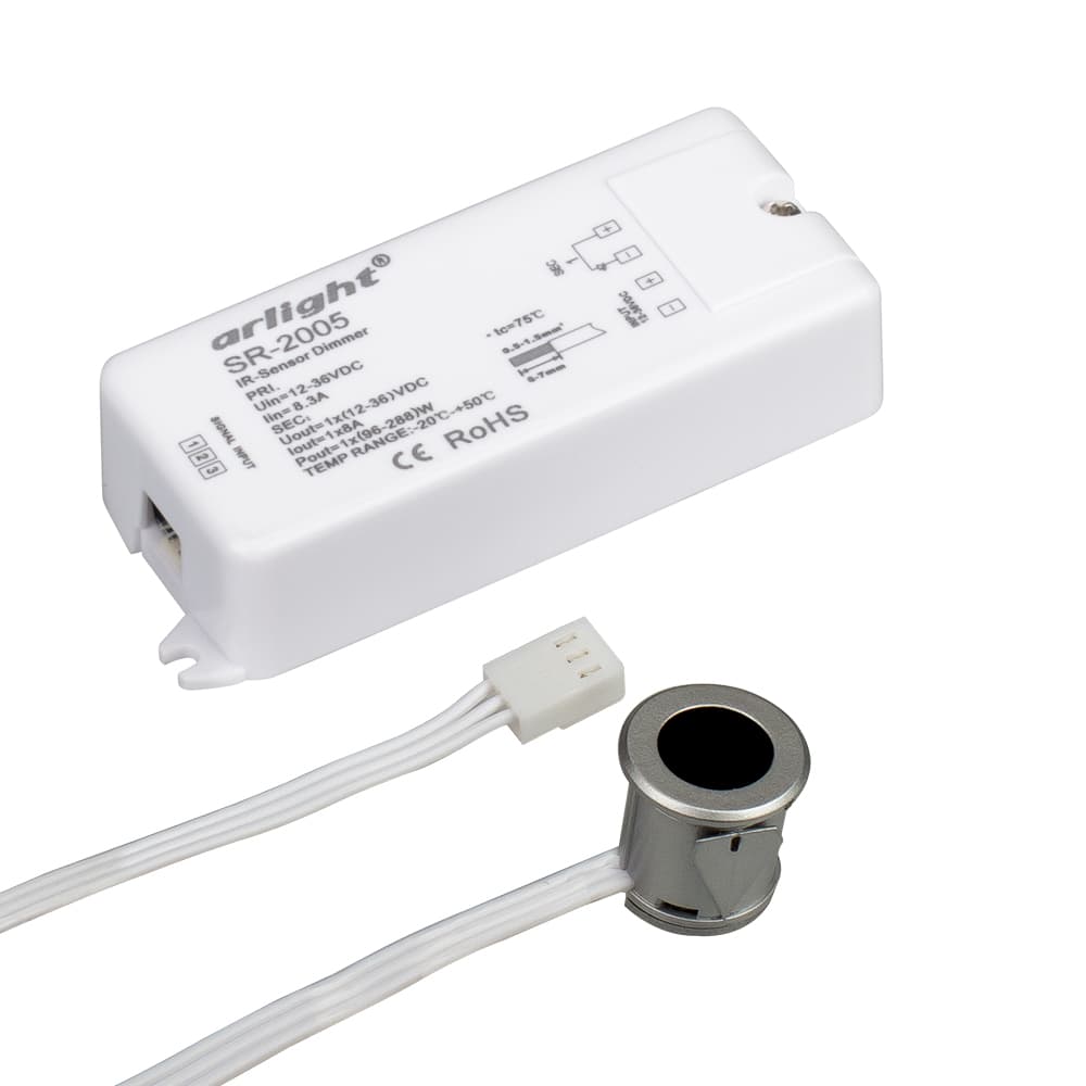 Диммер SR-2005 Silver-R (12-36V, 96-288W, IR-Sensor) (ARL)