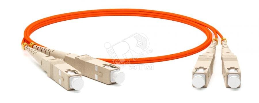 Патч-корд оптический MM 50/125 SC-SC 2мм duplex LSZH (10м)