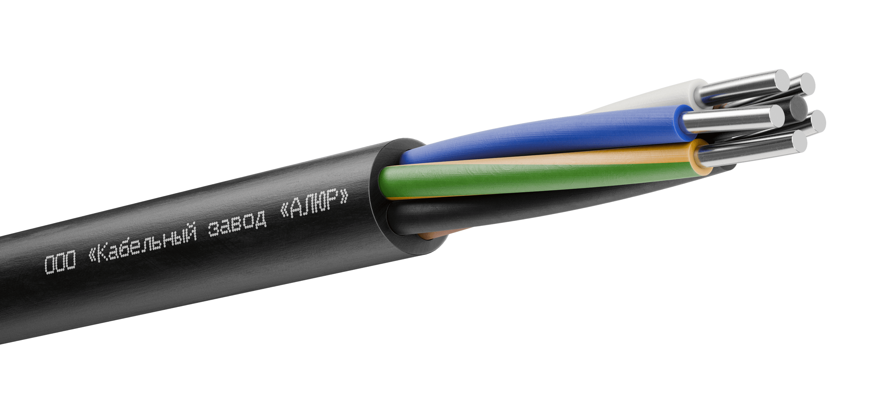 Кабель силовой АППГнг(А)-HF 5х6.0ок (N.PE)-0.66 однопроволочный черный (барабан)