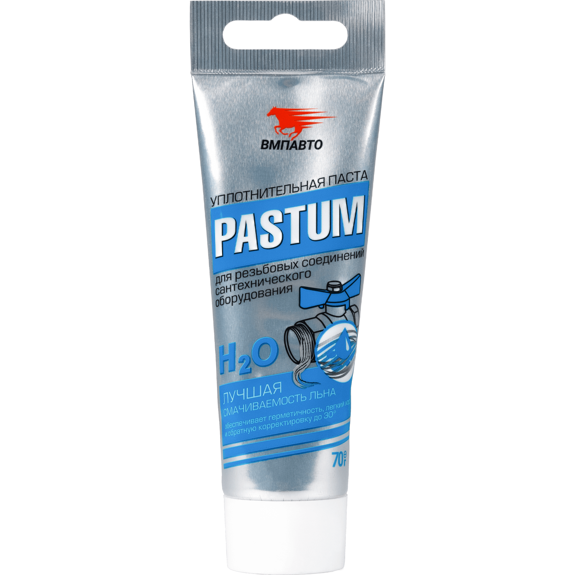 Pastum H2O, 70г туба Паста для уплотнения резьбовых соединений сантехнического оборудования