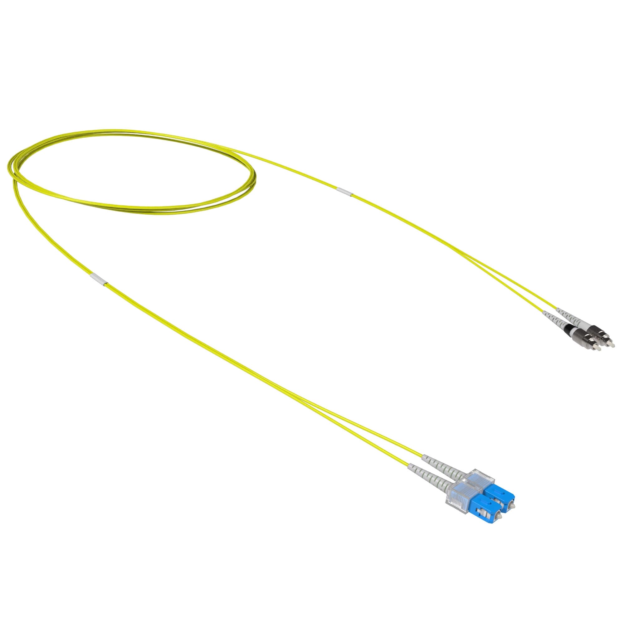 Патч-корд оптический переходной двухволоконный (Duplex) SC-UPC/FC-UPC, 9/125 OS2, 2 м