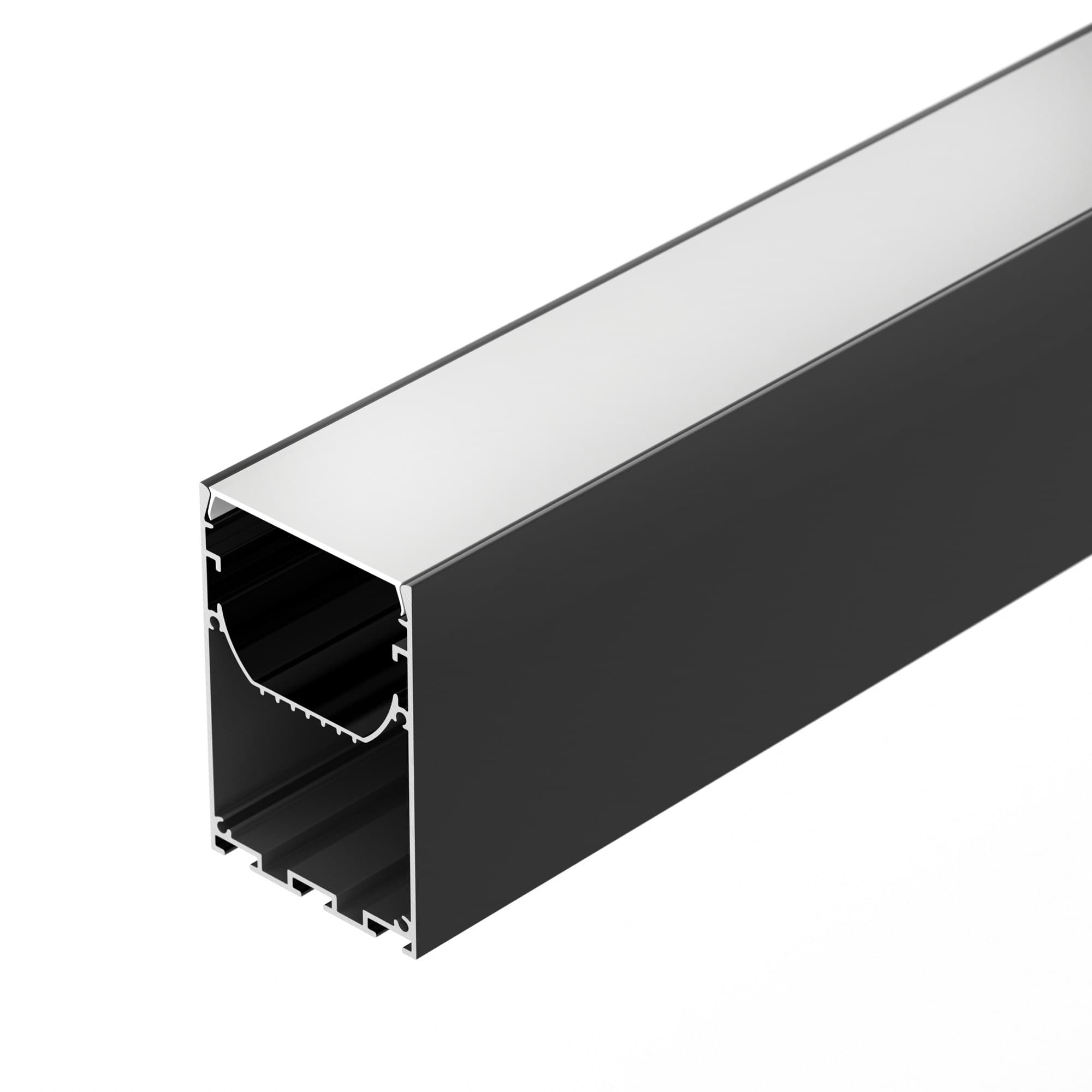 Профиль LINE-S-5075-3000 BLACK (Алюминий)