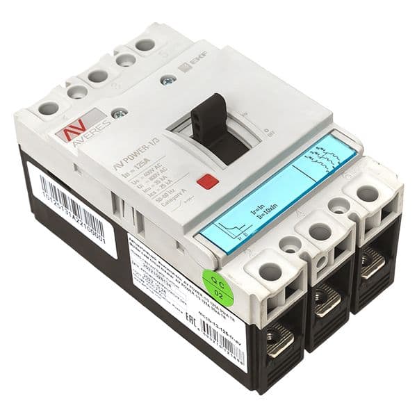 Выключатель автоматический AV POWER-1/3 125А 35кА TR