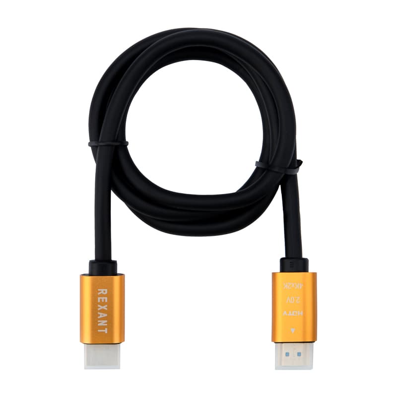 Кабель HDMI - HDMI 2.0, 1м., GOLD