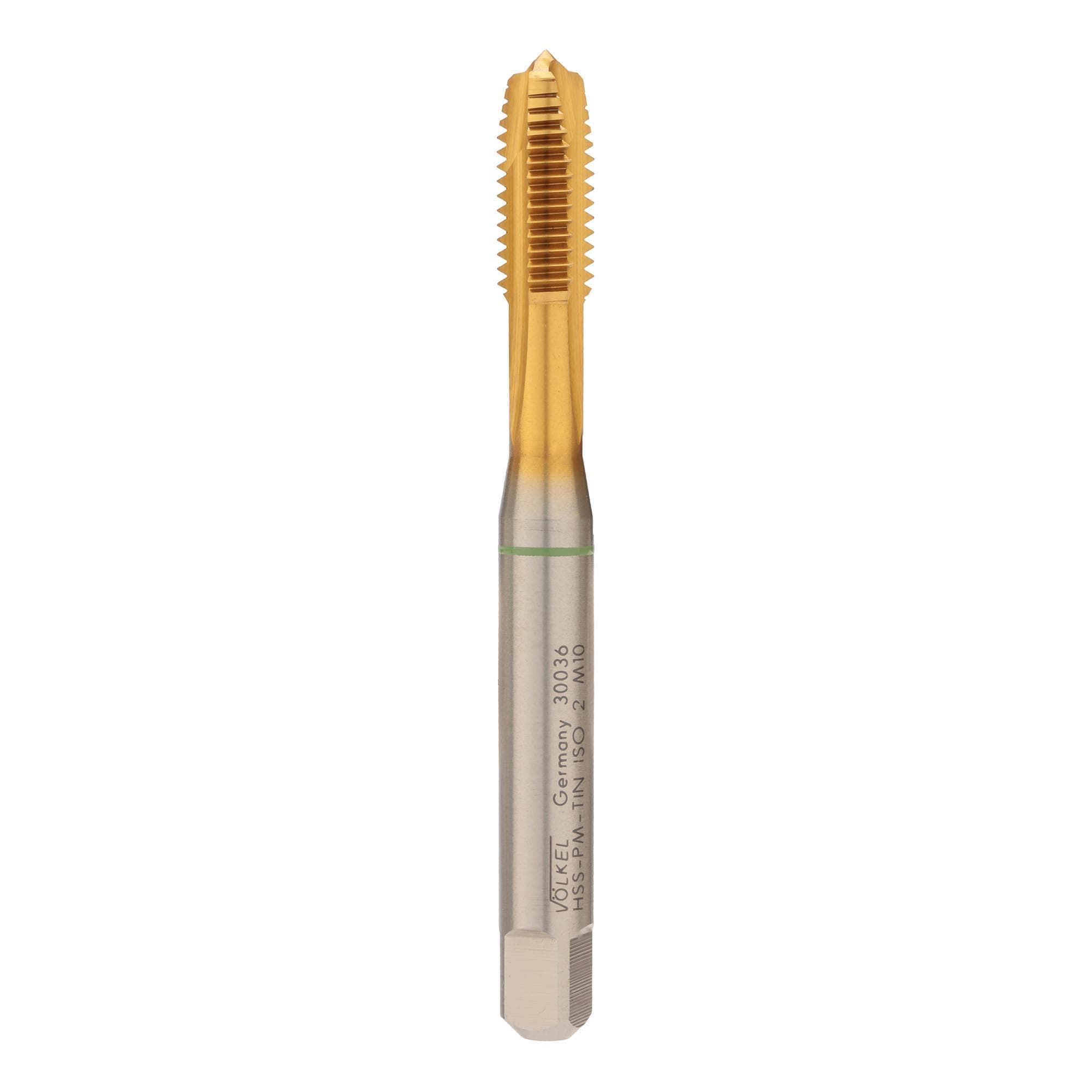 Метчик машинный М10х1,5 DIN371 6h HSSEPM TiN