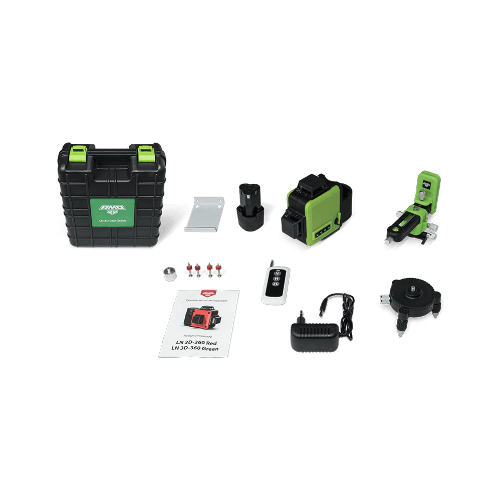 Уровень лазерный LN 3D-360 Green