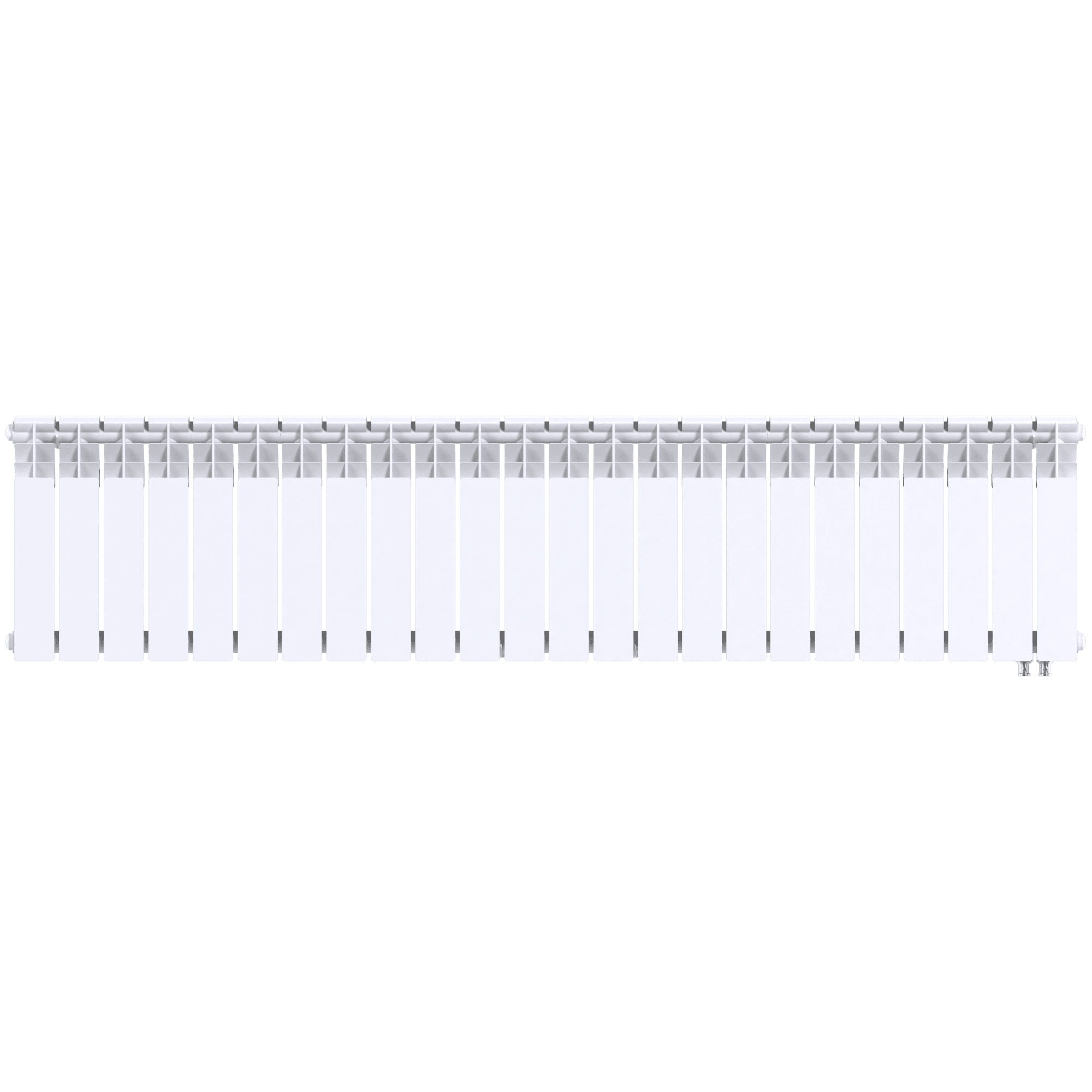 Радиатор биметаллический секционный  Heat 350/90/24 нижнее подключение 3180Вт