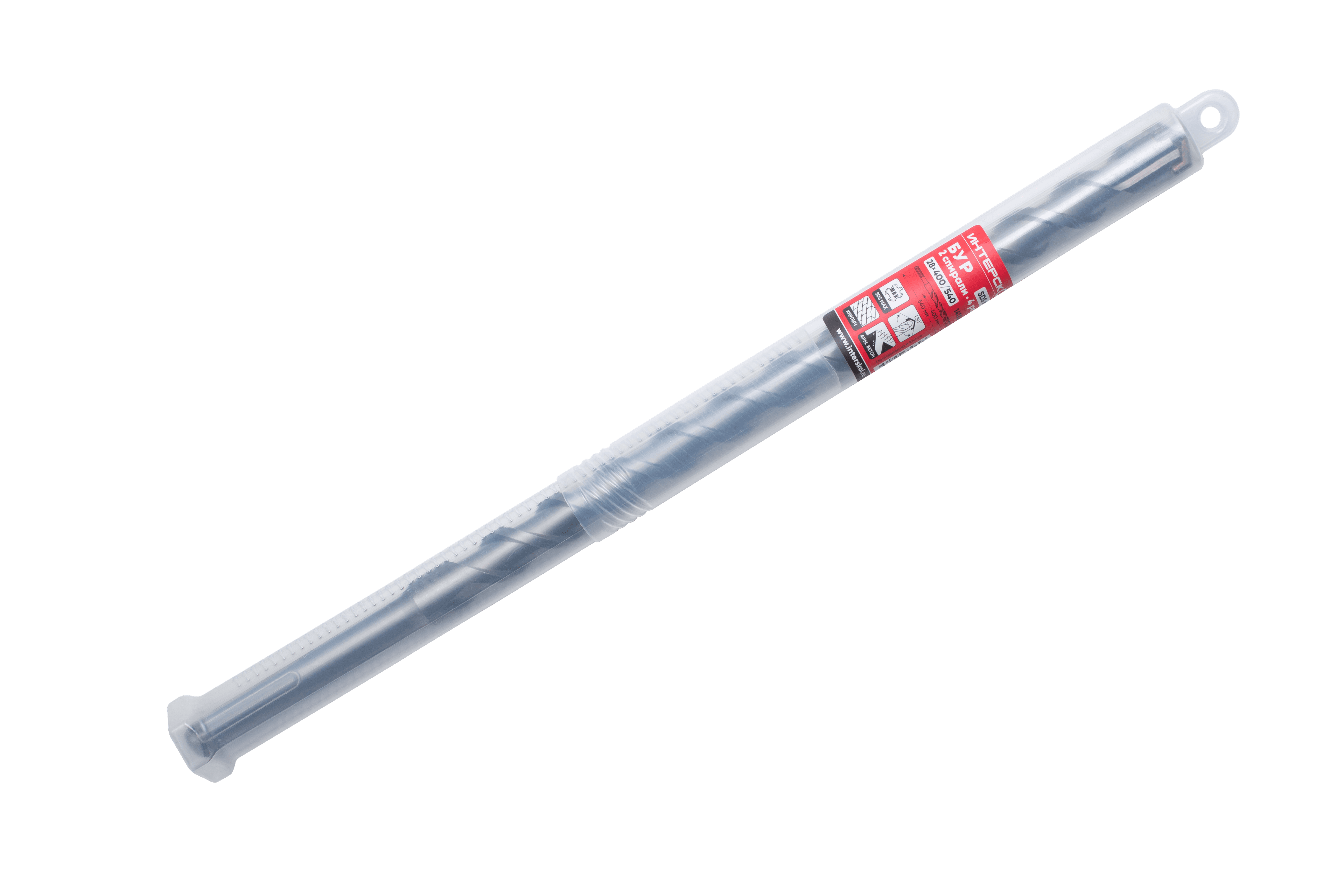 Бур SDS-Max (2 спирали, 4 резца)  28х400/540