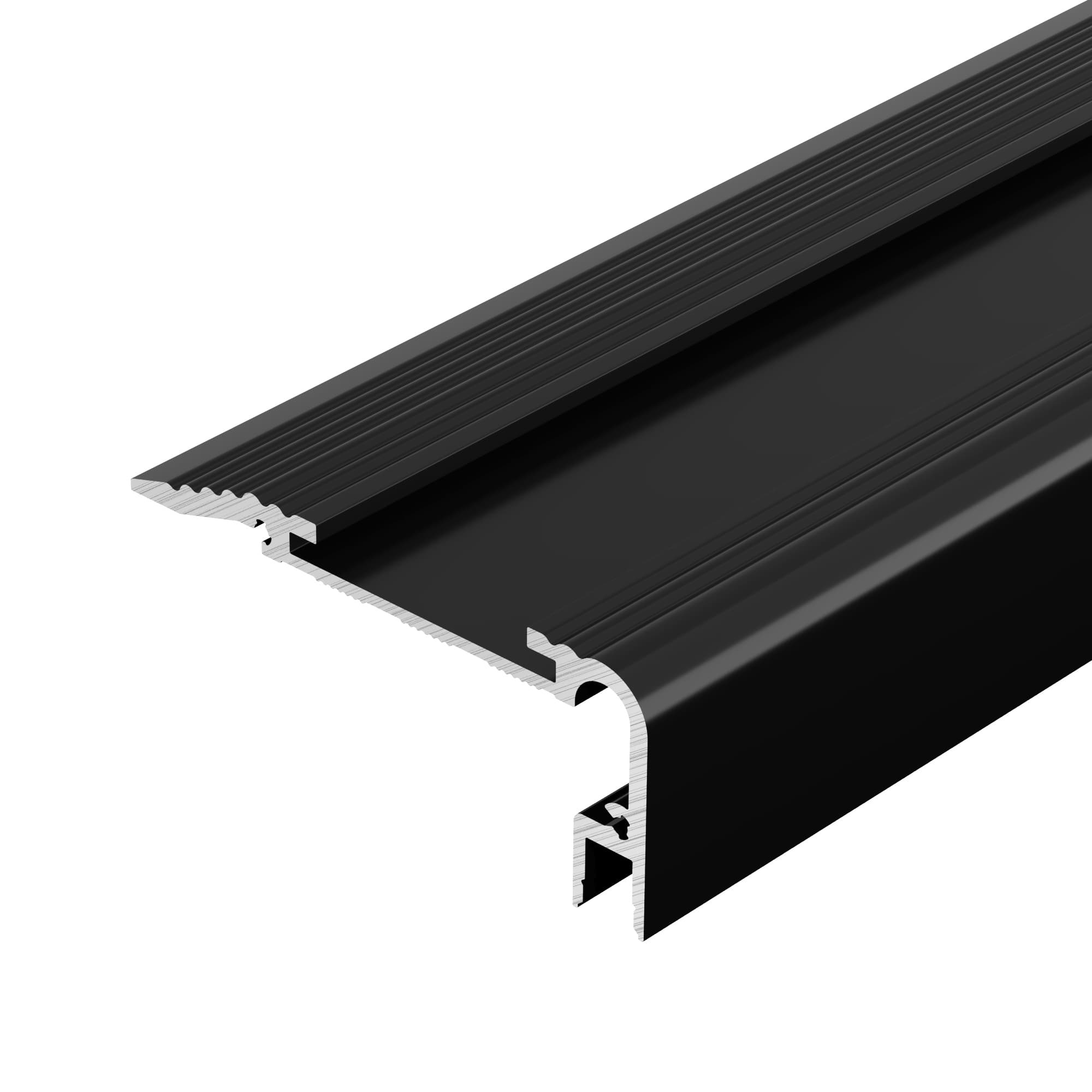 Профиль STAIR-W60-2000 ANOD BLACK, алюминий