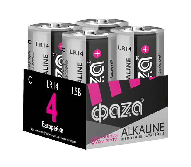 Элемент питания LR14 Super Alkaline, блистер,4шт
