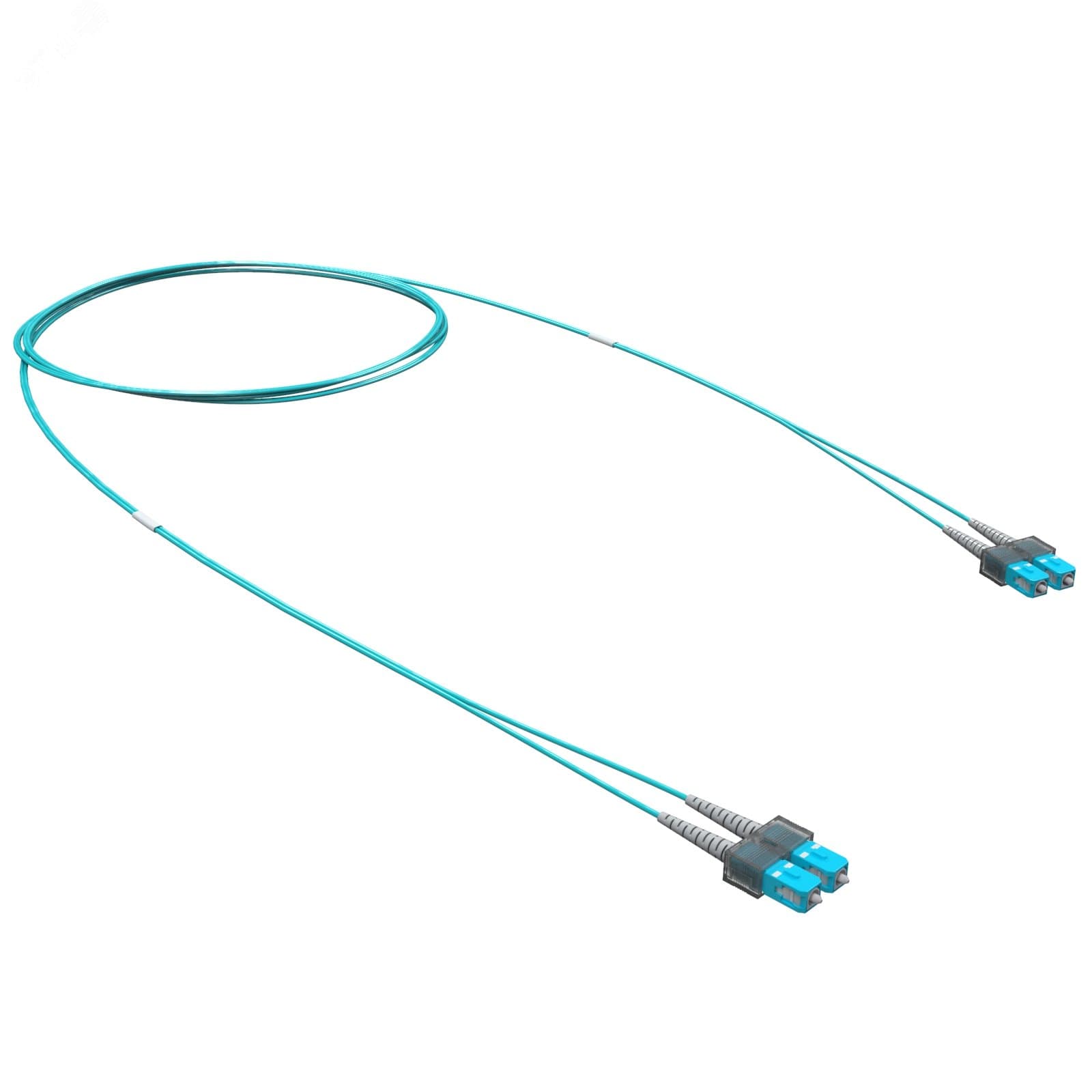 Патч-корд оптический двухволоконный (Duplex) SC/UPC-SC/UPC 50/125 (OM3) 2 м