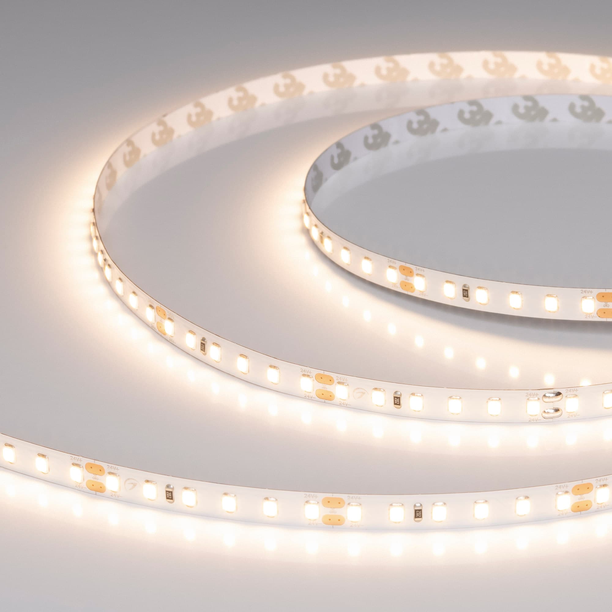 Лента светодиодная 2 Вт/м 24В IP20 3000K 120LED/м UL-A120-8mm SMD 2835 5 м