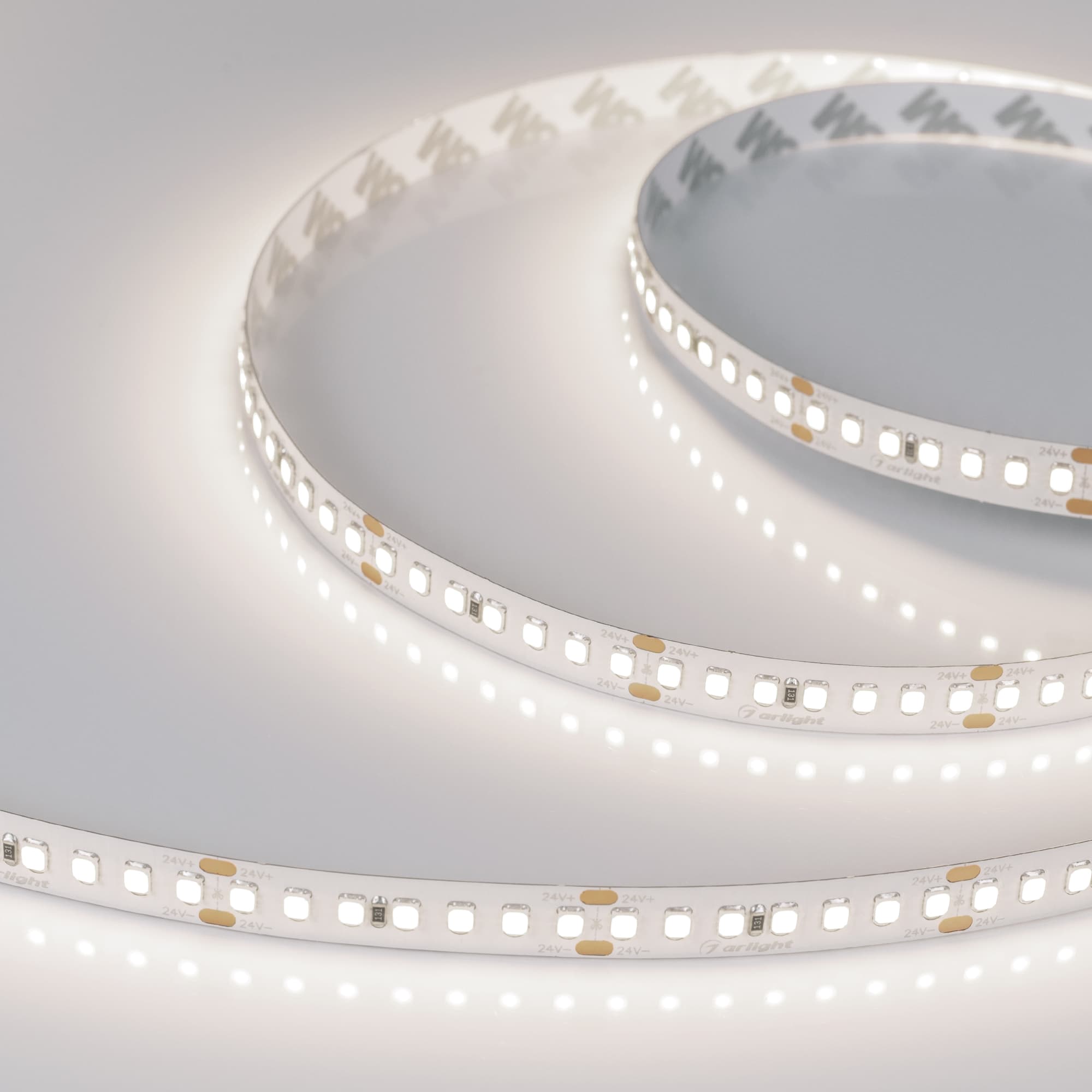 Лента светодиодная 17 Вт/м 24В IP20 4000K 168LED/м RT-A168-10mm SMD 2835 5 м