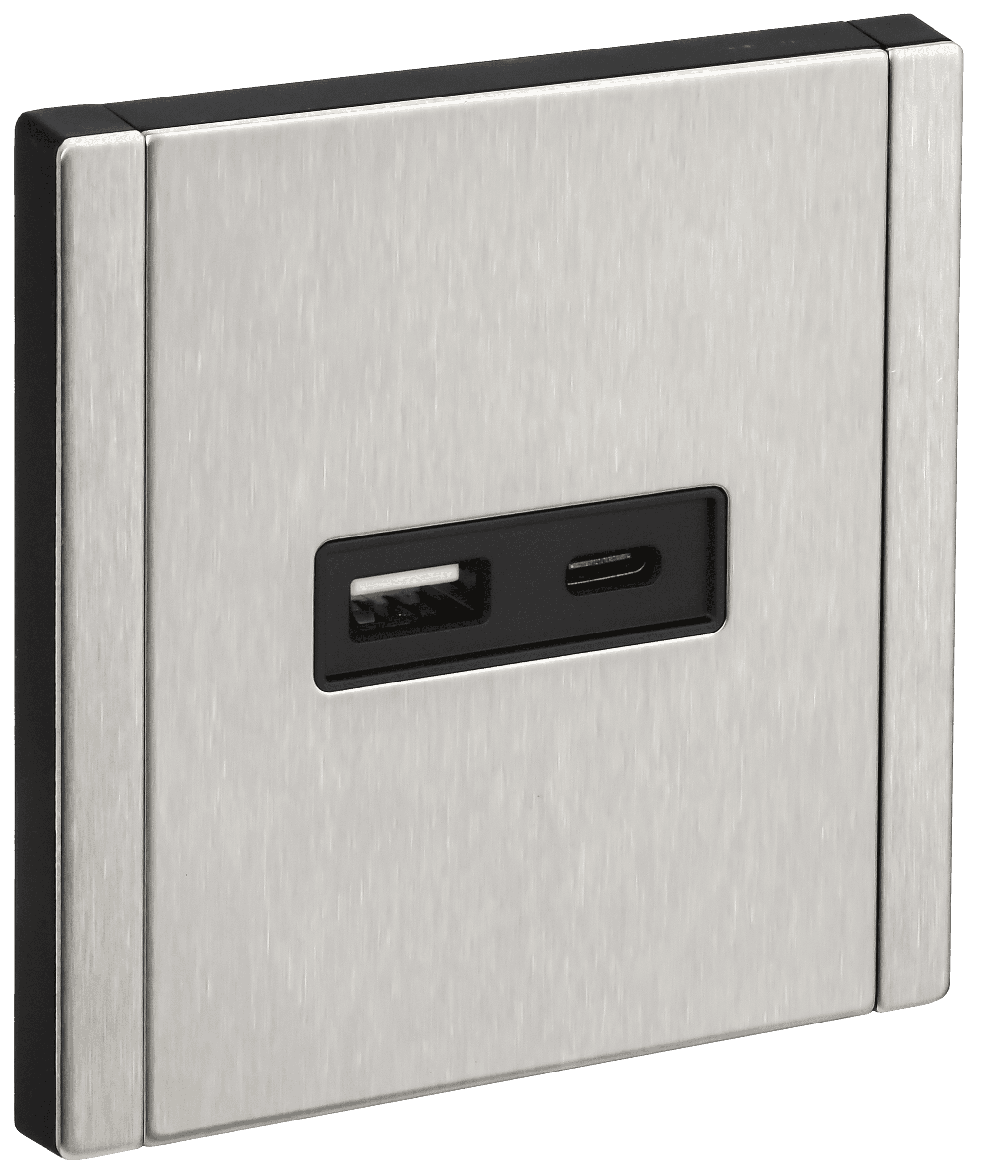FORTE&PIANO Розетка USB A+C 3,1А FP750M металл никель IEK