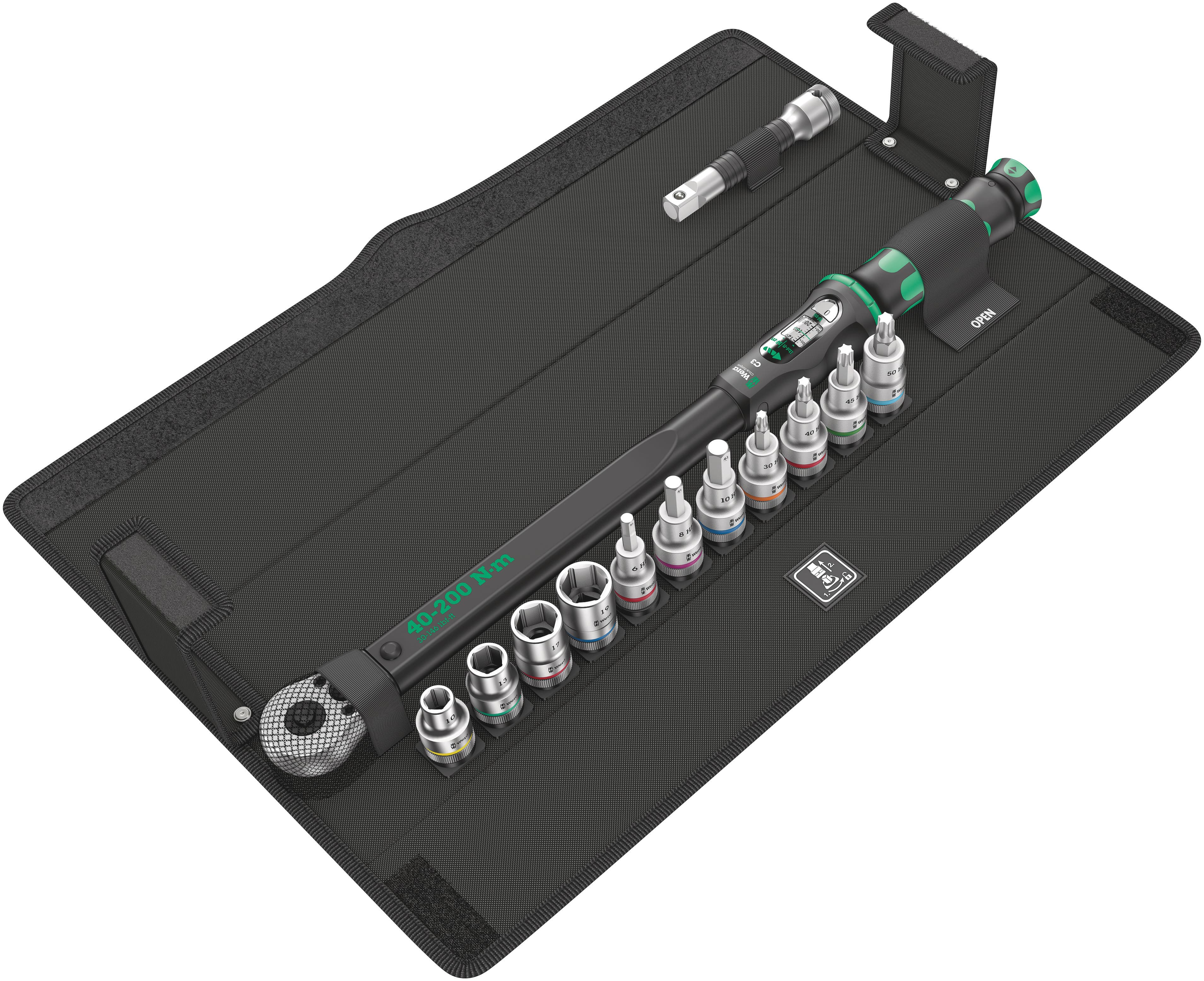 Набор торцевых головок с динамометрическим ключом 13 предметов. Click-Torque C 3 Set 1
