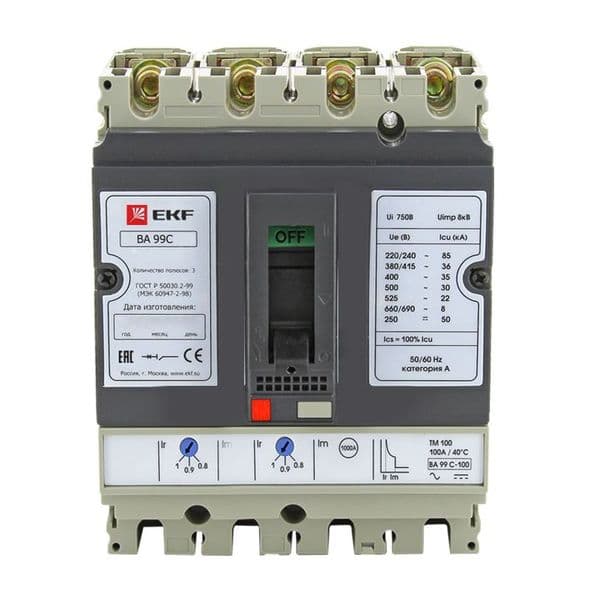 Выключатель автоматический ВА-99C (Compact NS) 250/200А 3P+N 45кА PROxima