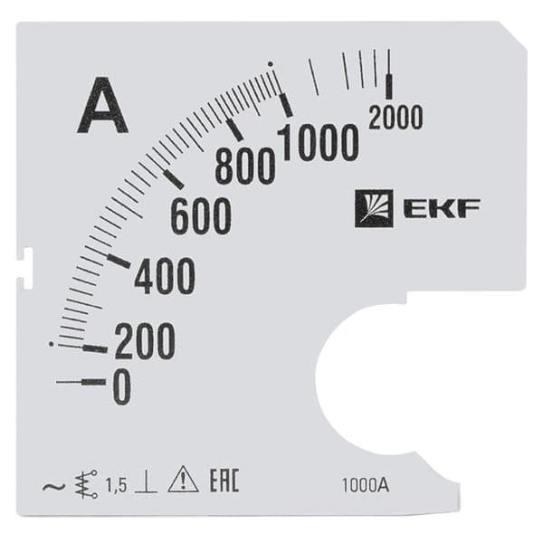 Шкала сменная для A961 1000/5А-1.5 PROxima